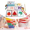 Clip Beads Toy Educational Counting Matching Game for Preschool Kindergarten