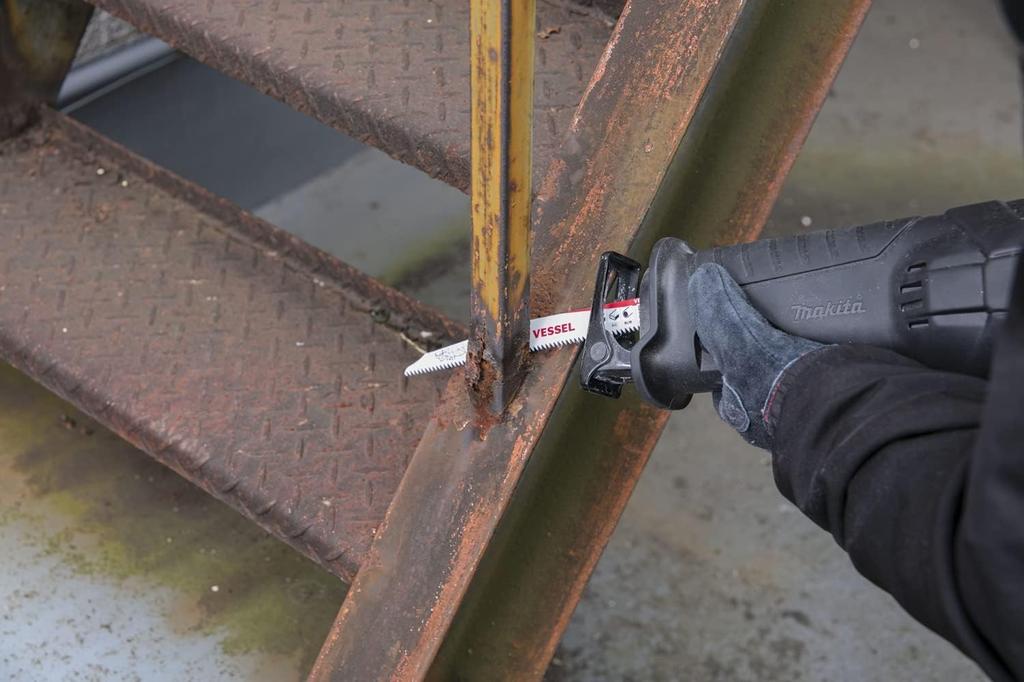 VESSEL Rhino Reciprocating Saw Blade ALC 9 blade 200mm overall 10 (for demolition/dismantling), teeth, 1.27mm thickness, length, pieces, SBR-0920-10