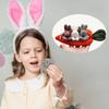 Пасхальный мини-плюшевый кролик, кукла, 3 кролика в сумочке-морковке, игрушка, пасхальные украшения, милые кролики, переносная сумка для детей, подарки для дома