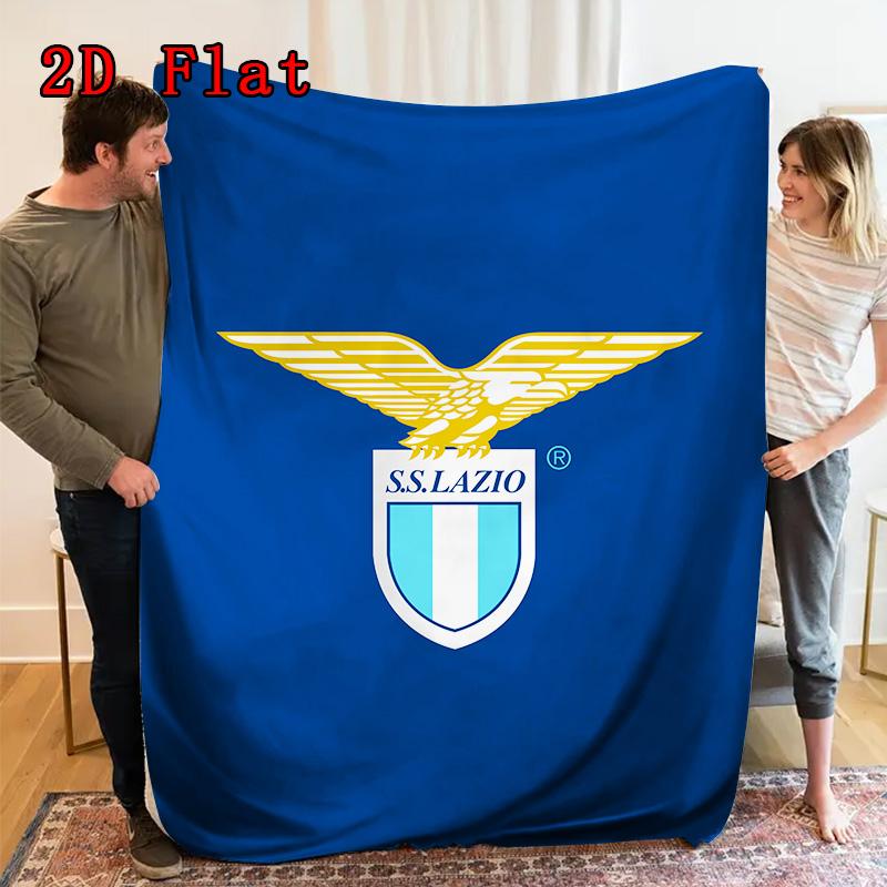 Lazio 2D Flat Pattern Flannel Blanket High quality All Seasons Warmth and Comfort Perfect for Christmas Gifts.