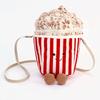 Plush Popcorn Toy Keychain  For Kids Party Gifts Stuffed Doll