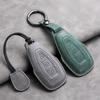 Leather Car Remote Key Case Cover for Ford Focus 3 4 ST Mondeo MK3 MK4 Fiesta Fusion Kuga Ecosport Protect Key Fob Keychain