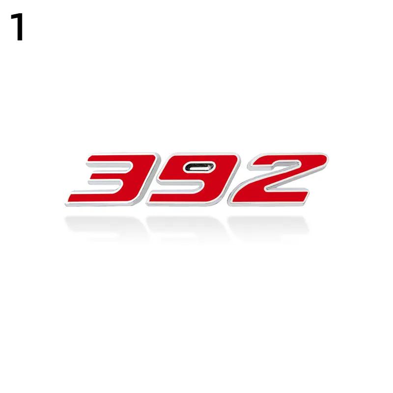 Металлическая 3D-наклейка на автомобиль 392 345 6.4L, эмблема, боковая наклейка на крыло автомобиля, задний багажник, бампер, задняя наклейка для Hemi Charger Challenge