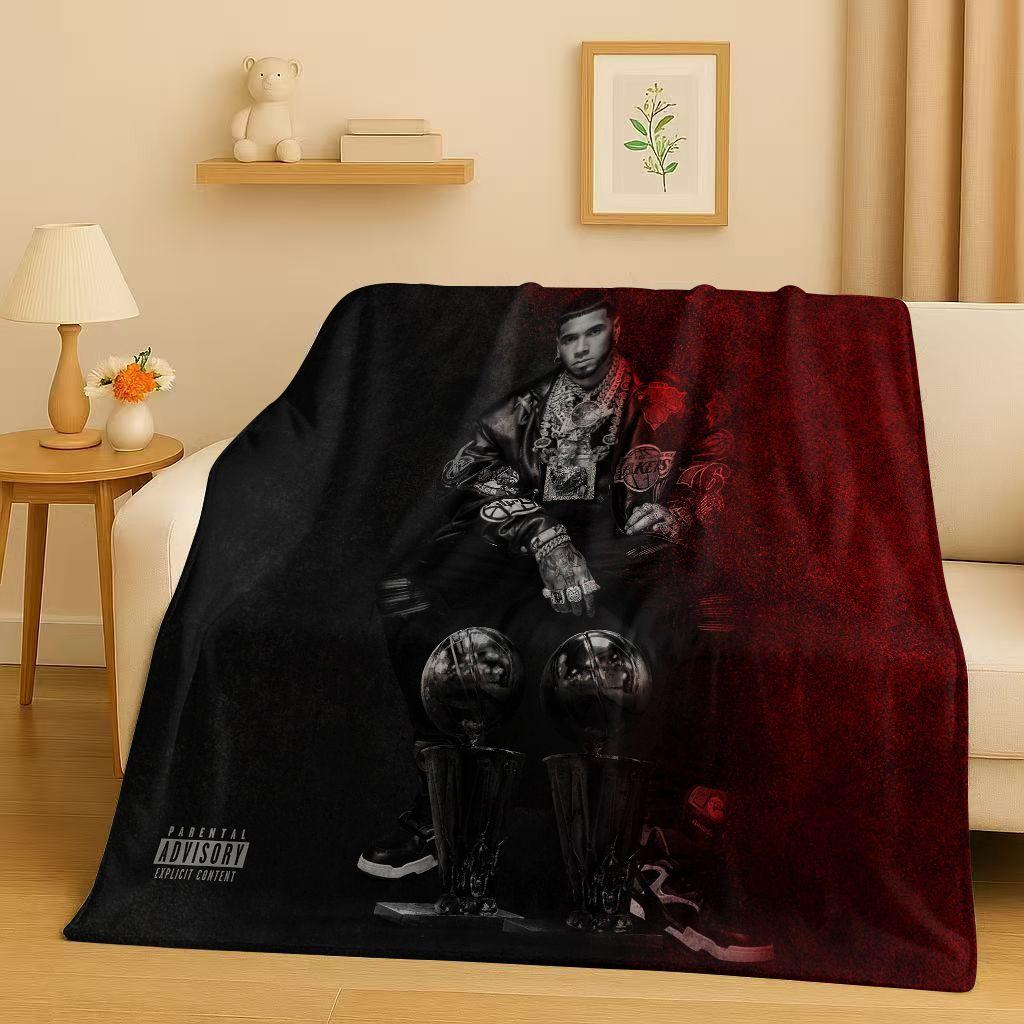 3D Плед из фланели с изображением рэпера Anuel AA Real Hasta La Muerte, Ультрамягкий теплый плюшевый плед для дома, спальни, кровати, дивана, Покрытие для детей, пикника
