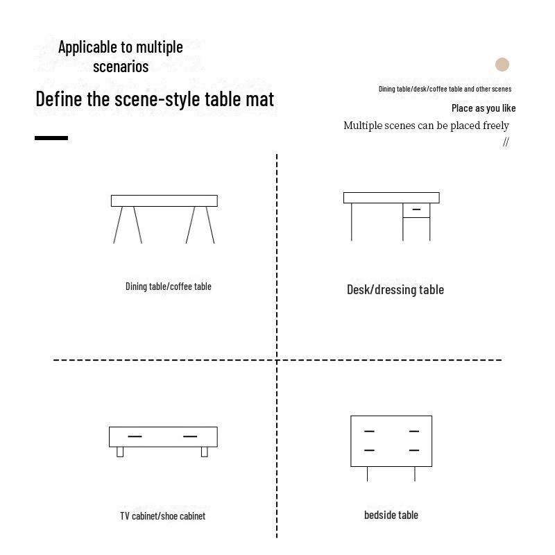 Luxury American Leather Desk Mat: Waterproof, Oil-Proof, Dust-Proof Dining and Coffee Table Protector