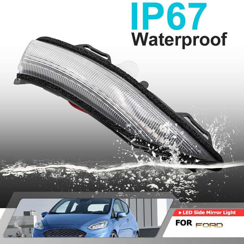 For Ford Fiesta ST Line MK8 2018 Fiesta MK8 2019 2020 P-uma 2020 Dynamic Led Rearview Side Mirror Blinker Turn Signal Lights