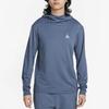 Nike Dri-Fit Adv Lava Tree Солнцезащитная быстросохнущая футболка с капюшоном и длинными рукавами Мужские топы Phantom-Blue DX6968-491