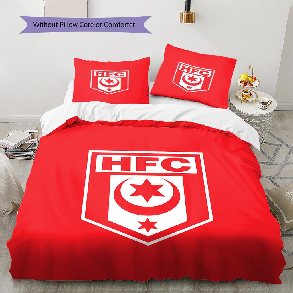 Постельное белье с узором Hallescher FC, Комплект с одеялом, Пододеяльник, Наволочка, Домашний подарок на день рождения (1 пододеяльник + 2 наволочки, без наполнителя)