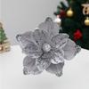 21cm Fake Christmas Flowers Sequin 3D Simulation Magnolia  Wedding Party Decoration