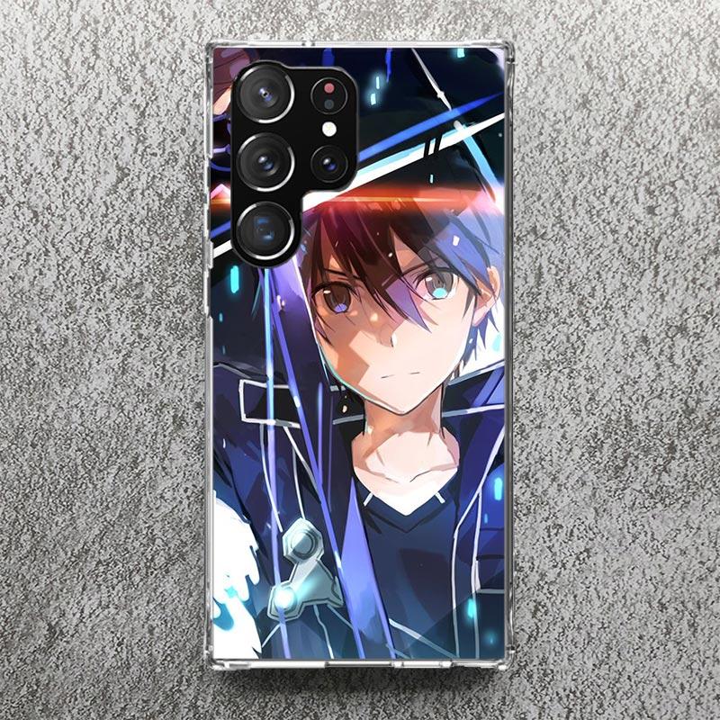 Чехол для телефона Аниме Sword Art Online для Samsung Galaxy S25 S24 S23 Ultra S22 Plus S21 S20 FE S10 + S25Ultra S24U Мягкий чехол-оболочка