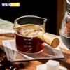 75ml Heat-resisting Glass Espresso Measuring Cup Double/Single Mouth Glass Milk Jug With Handle Glass Scale Measure Mugs
