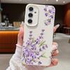 Чехол с цветами лаванды для Samsung Galaxy S25 S24 Ultra S23 Plus S22 S21 FE A15 A16 A26 A34 A35 A36 A52 A53 A54 A55 A56 5G Capa