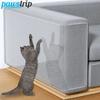 1/2/4Pcs Cat Scratch Sofa Protection Pads Self-adhesive Pet Furniture Protectors Cover Anti-cat Scratch Couch Stickers