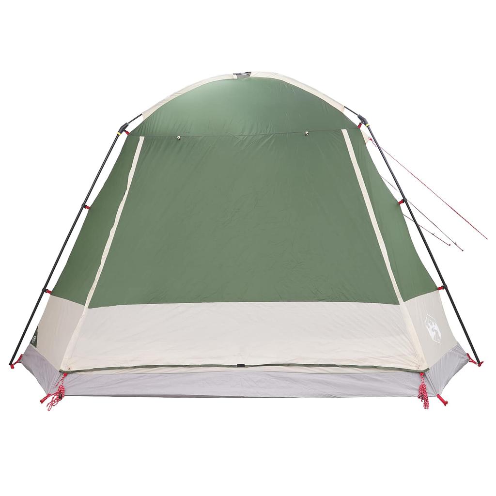Cabin Tent with Roof Green 12 Person Polyester and Steel