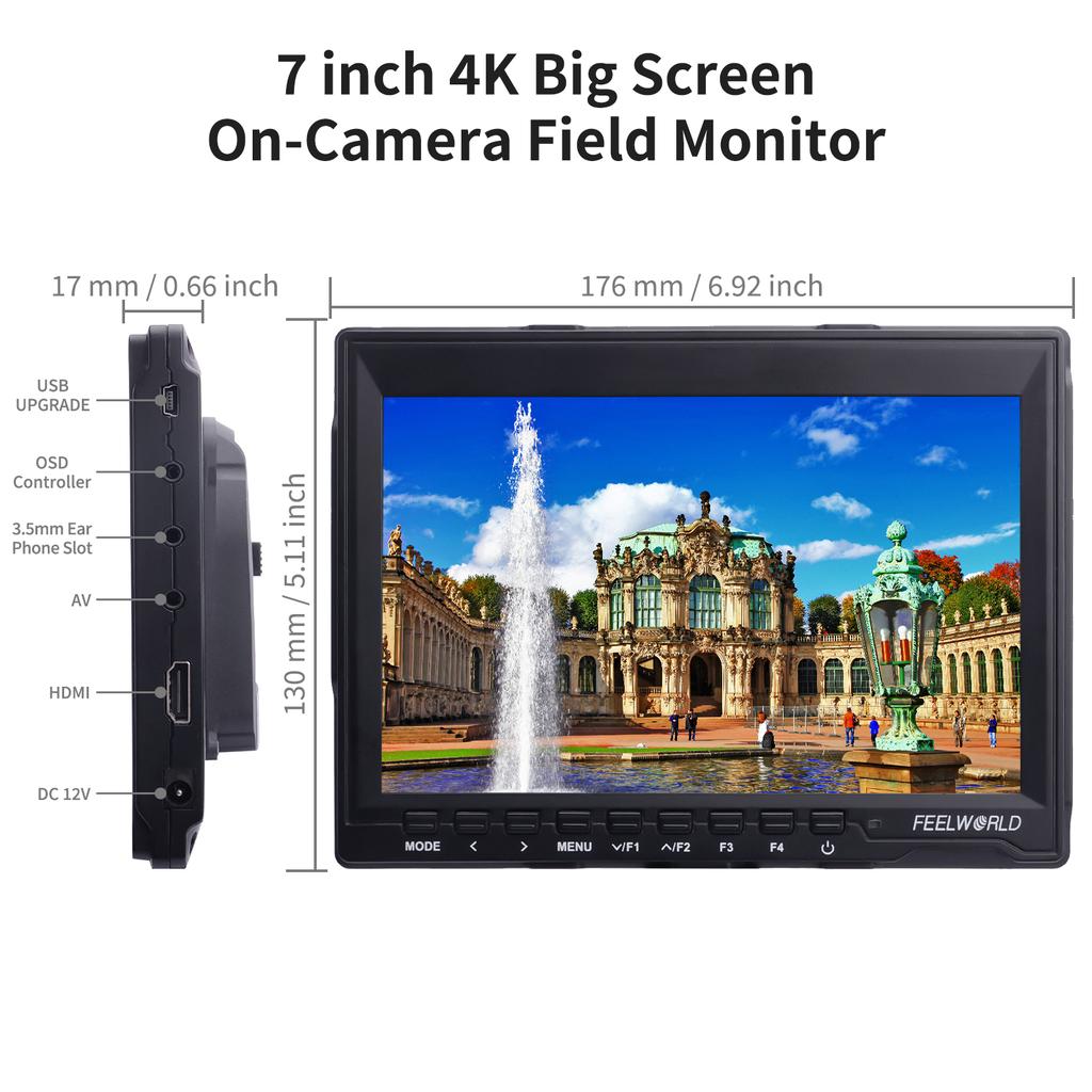 Feelworld FW759 7-дюймовый полевой монитор для камеры, видеомонитор 1280 * 800, замена для Canon Nilkon
