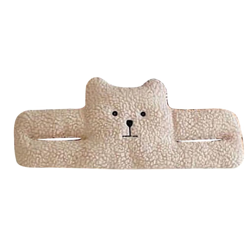 Door Slam Stopper Lamb Cashmere PP Cotton Anti Pinch Door Pinch Guards for Children Decoration Little Bear