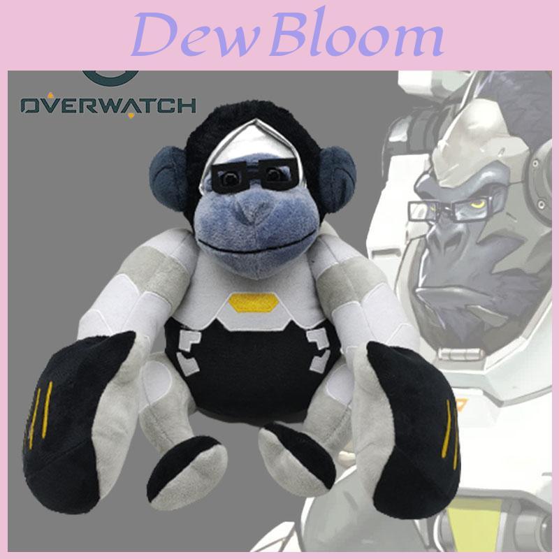 Большая плюшевая игрушка Overwatch Уинстон Горилла Кукла Рождественский подарок на день рождения 26*23см