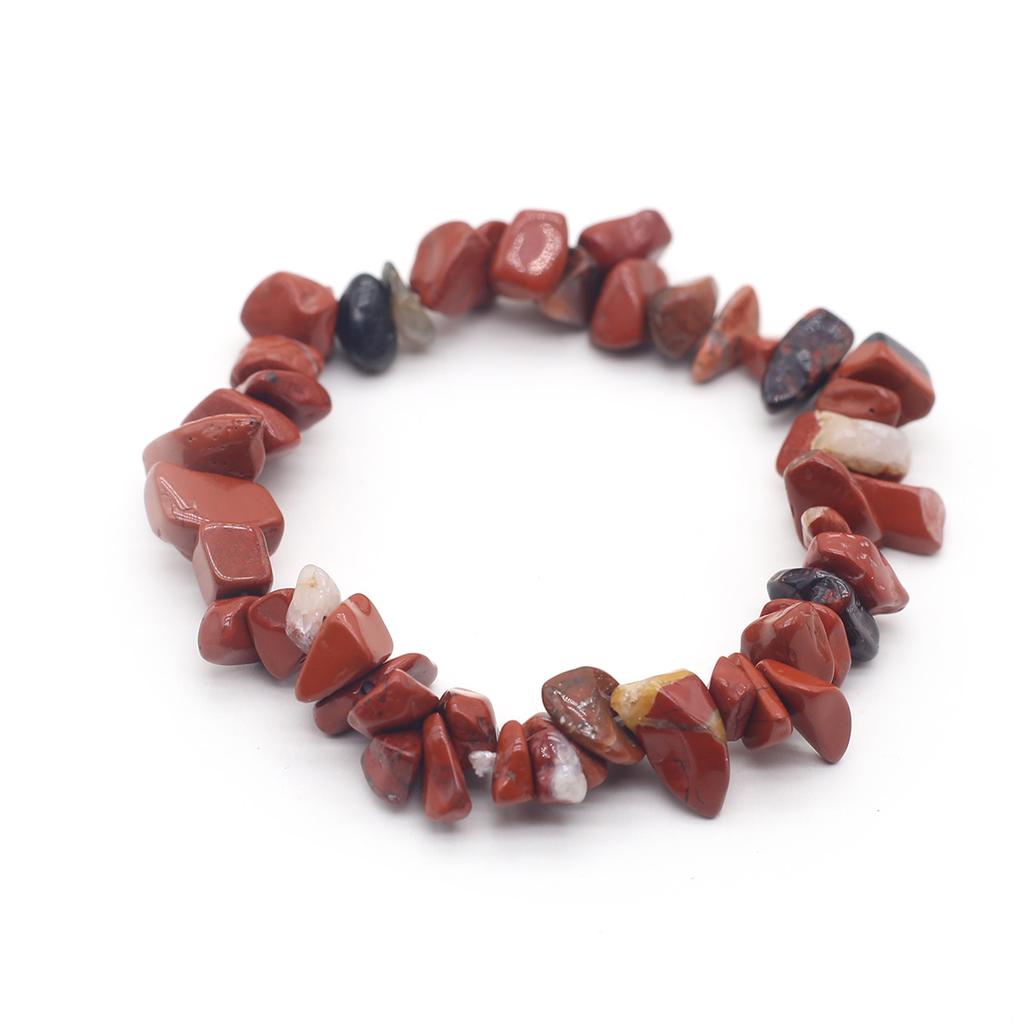 1 шт., браслет из натурального камня, нерегулярный кристалл, аметист, агат, флюорит, синяя бирюза, опал, браслеты для женщин и мужчин, ювелирные изделия 19 см