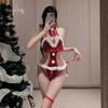Shuo Yao Sexy Christmas Bow Pajamas Cosplay Bodysuit Plush Set 009