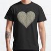 Men Fashion Casual Short Sleeves Heart US Dollars Tops Aesthetic Vintage Oversized T-shirts
