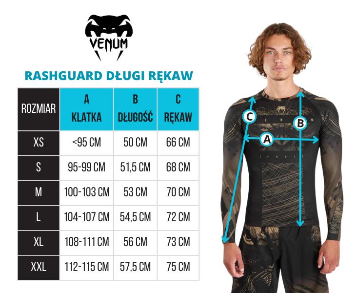 Venum Men's Gladiator 3.0 Long Sleeve Rashguard Black L