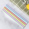 5 шт., трубочка для питья, закаленный кончик, режущаяся, гибкая, устойчивая к укусам, жемчужная соломинка для чая с молоком, изогнутая прямая соломинка для ежедневного использования