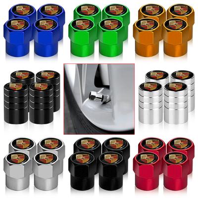 4 шт. Металлические колпачки на ниппель колеса с логотипом автомобиля для Cayenne Panamera Macan Boxster 911 Carrera-GT 944 918 917