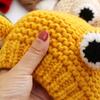 Супермилая детская шапка лягушка с большими глазами, плюшевая шерстяная шапка для младенцев, мальчиков и девочек, теплая вязаная шапка на осень и зиму