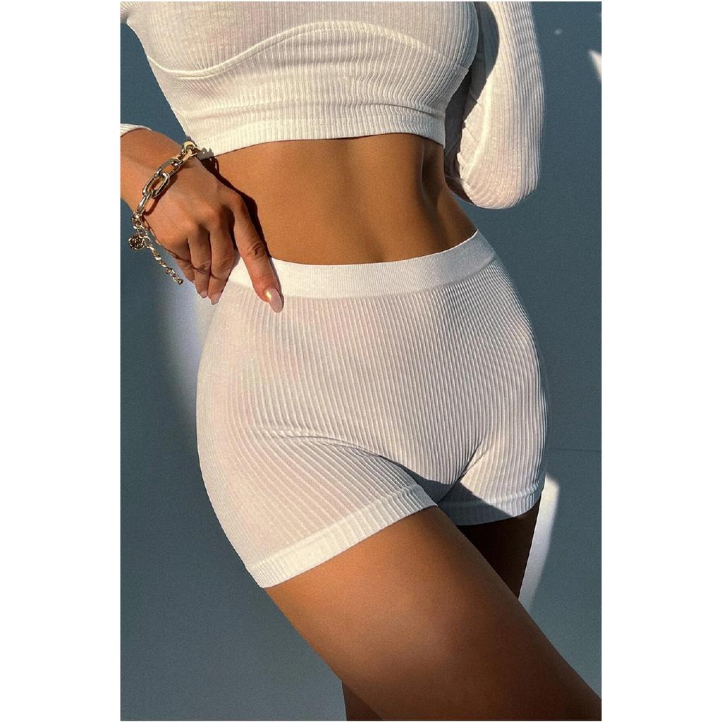 Женские черные шорты на бретелях из ткани, трусики