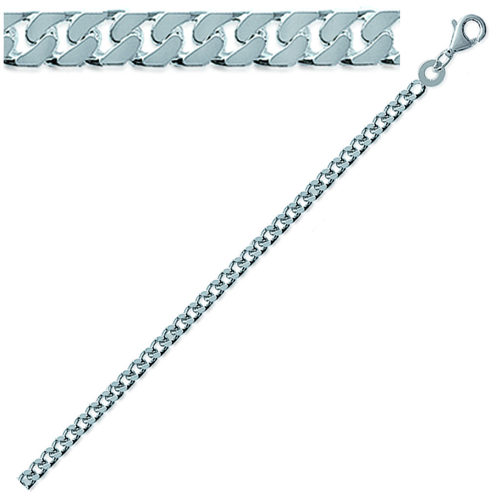 Les Trésors De Lily [G7847] - Silver 'Maille Curb' Silver Chain - 50 Cm 2. 8 Mm