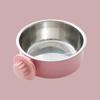Гофрированный подвесной набор мисок 2-в-1 для защиты от проливания Съемный компактный сифон Принцип действия Аксессуар для домашних животных