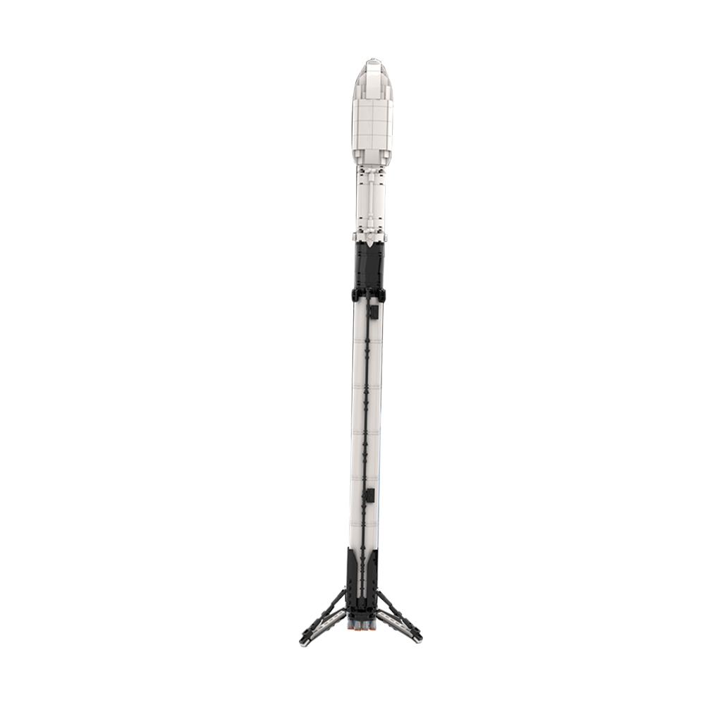Нетоксичный Gobricks Moc Ultimate Космический X Falcon 9 1:Набор строительных блоков «Ракета» масштаба 1:110, Искусственный спутник, Космический аппарат, Игрушки-кубики
