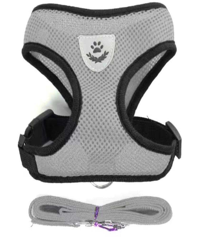 Manufacturer's Fashionable Outdoor Vest-Style Dog Walking Harness with Button Closure Pet Collar and Leash