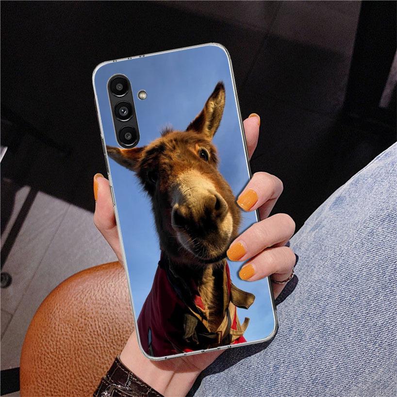 Funny Donkey Phnoe Case for Samsung Galaxy A17 A37 A57 A16 A26 A36 A56 A15 A14 A13 A55 A54 A53 A35 A34 A33 A25 A24 A23 A52 Galax
