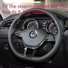 ZiWen Carbon Fiber Steering Wheel Cover Trim for VW Atlas Tiguan Golf Jetta | Easy to install,improve the appearance,classy and beautiful