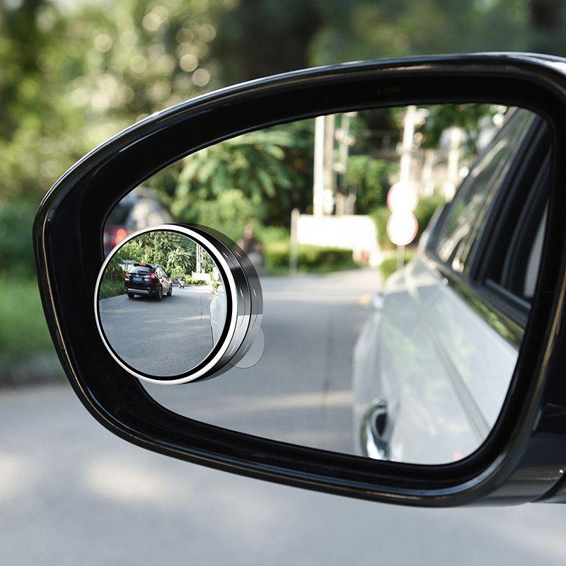 2Pcs Car Mirror HD Convex Mirror Blind Spot Auto Rearview Mirror 360 Degree Wide Angle Vehicle Parking Mirrors