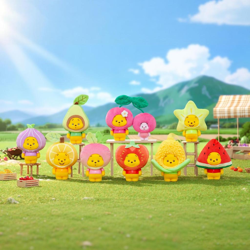 TOP TOY Серия Плюшевых Подвесок Disney Винни-Пух Гачапон Сюрприз Фигурка Пластиковая Модель Премиальная Игрушка из Мягкого Винила Подарок на День Рождения Винни-Пух