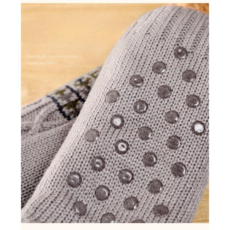 Fall and Winter Floor Socks Home Warm Women Men Socks Snow Socks Sleep Carpet Socks Slippers Socks Men Non-slip Yoga Socks
