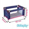 Lit de voyage pour poupée 46 cm avec parc, sac et parure - Kinderplay (KP0400T)