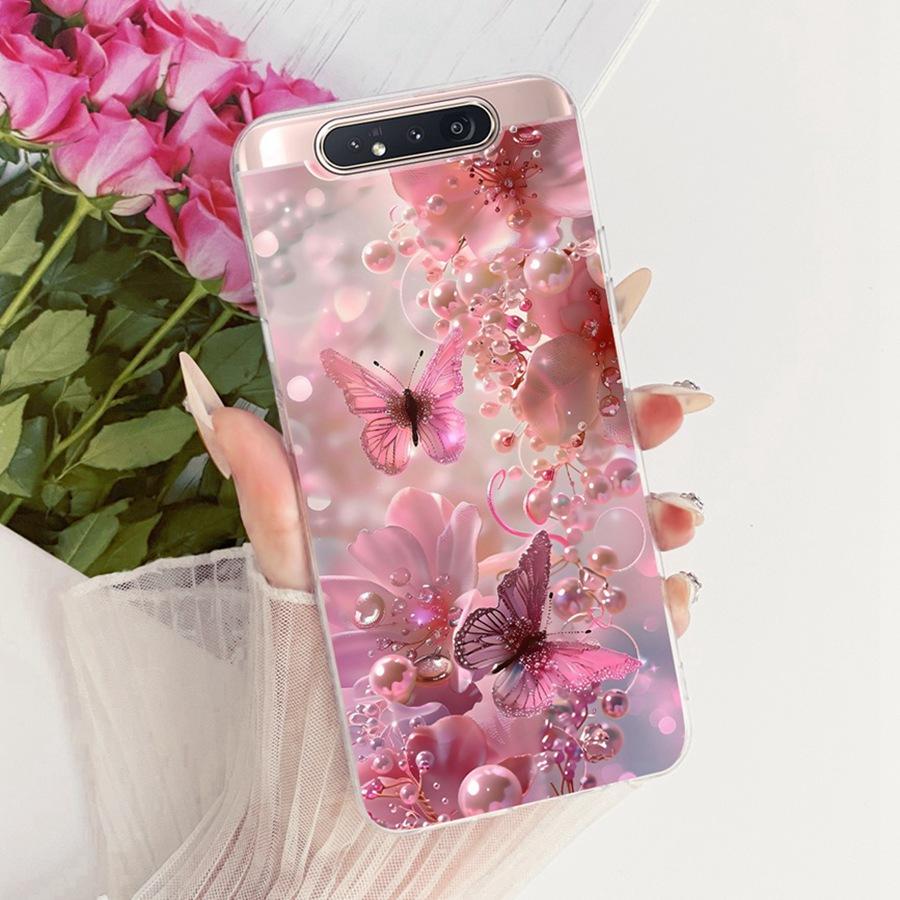 Чехол для Samsung A80 Galaxy A90 4G SM-A805F Задняя крышка телефона Для SamsungA80 A 90 4G Стильный чехол Мягкий силиконовый бампер из ТПУ Coque