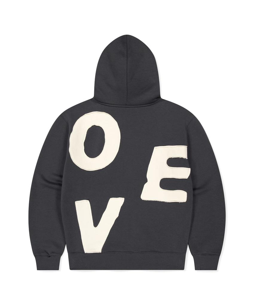 Sunlovetour Худи на молнии с начесом Capital Угольный