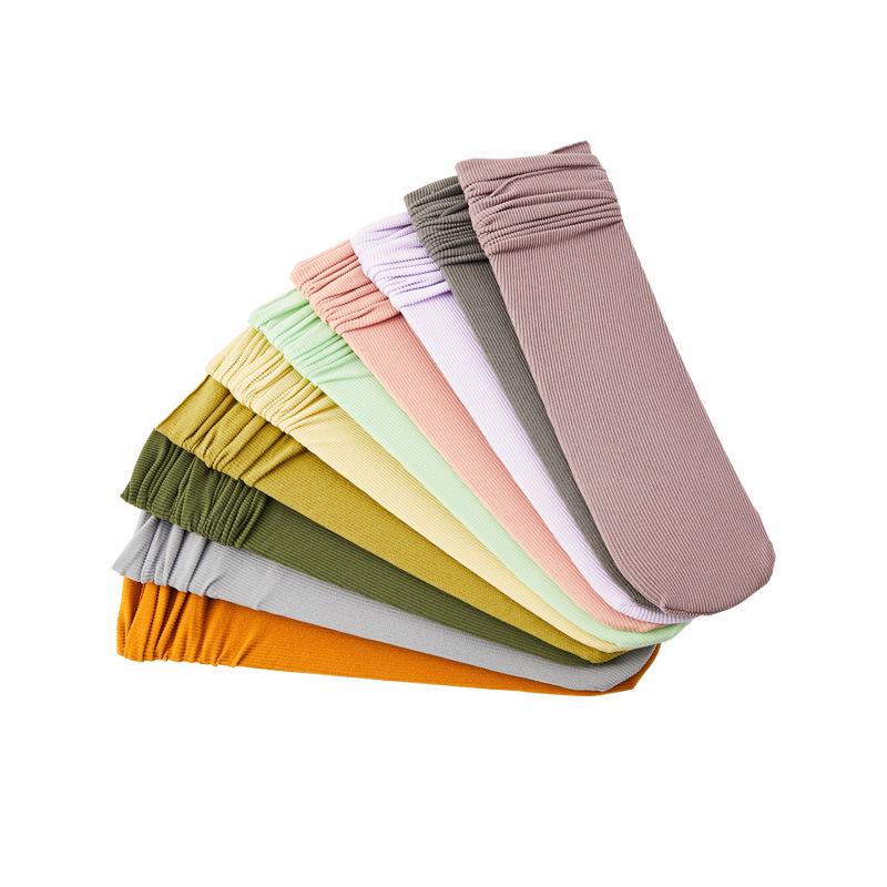 Женские тонкие носки в японском стиле с бархатным ворсом, весна-лето — модные однотонные, закручивающиеся носки средней длины для льда