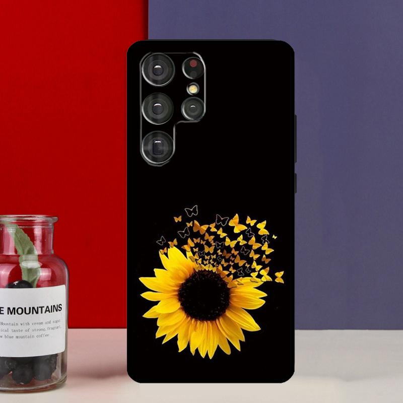Красивая желтая подсолнух Funda Чехол Для Samsung Galaxy S25 Ultra S9 S10 S20 FE S21 S22 S23 Plus S24 Ultra Чехол для телефона