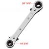 Rapid Ratchet Wrench Double-ended Four-purpose Ratchet Wrench Ct-122 Ratchet Wrench for Refrigeration Elbow Ratchet Wrench
