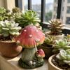 Resin Garden Figurine Cute Mushroom Goose Bunny Statue for Outdoor Garden Backyard Yard Porch Patio Lawn Decor