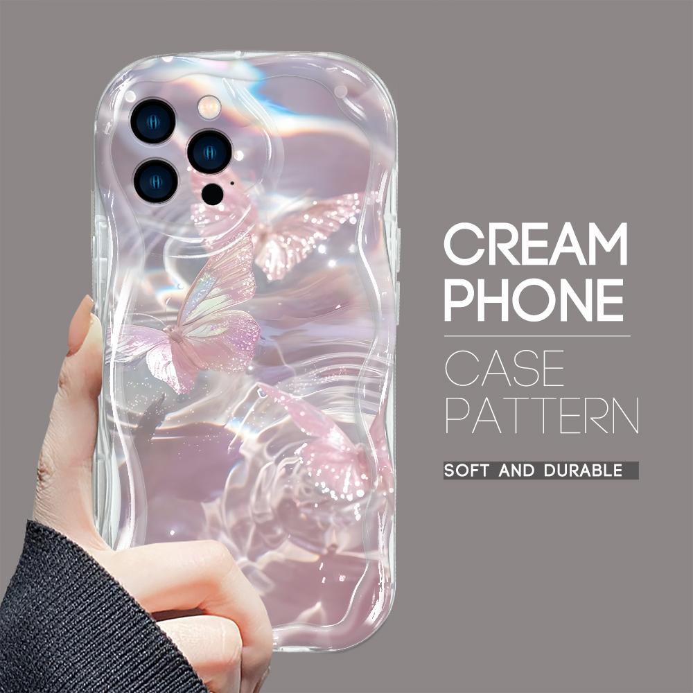 Для iPhone 17 15 14 13 11ProMax Samsung S24Ultra S23 S21Plus Redmi Note11 Note13Pro Модная Девушка Кремовая Текстура Мягкий Силикон Полная Защита Объектива Чехол