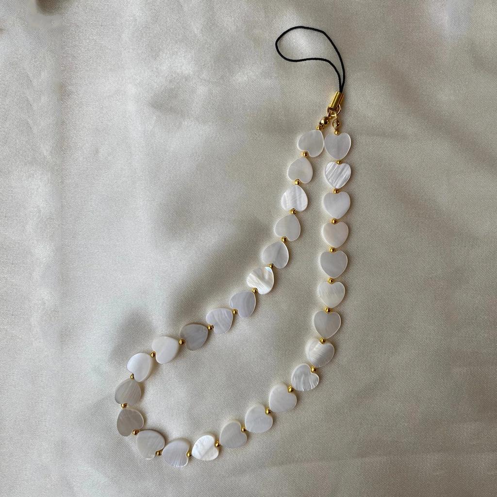 Цепь для мобильного телефона с надписью Love Heart из бисера, брелок для ключей «сделай сам», сумка, кулон, простой чехол для мобильного телефона, аксессуары, ювелирные изделия