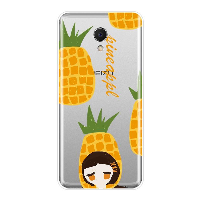 Задняя крышка из ТПУ для Meizu M2 M3 M5 M6 Note, мягкий силиконовый чехол для телефона с ананасом и авокадо для Meizu M6 M6S M6T M5 M5C M5S M3 M3S M2