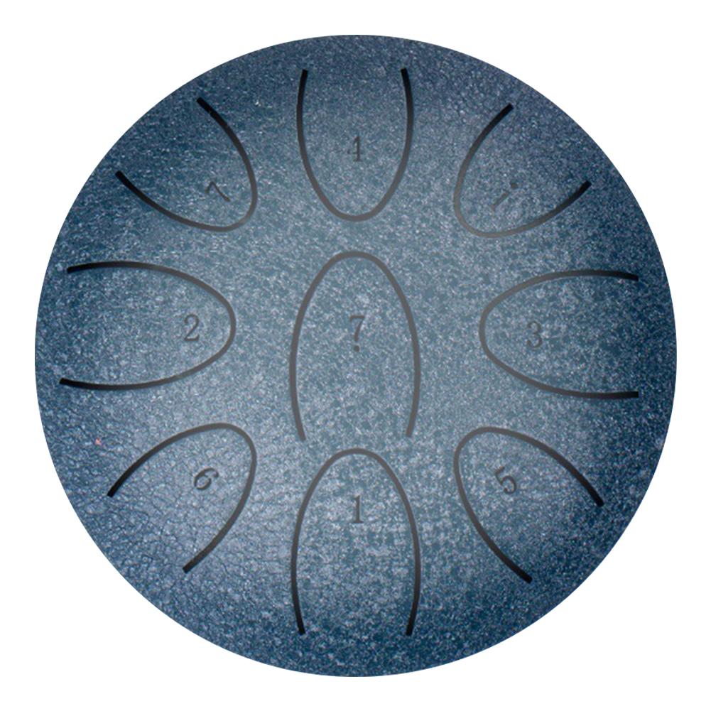 Портативный дождевой барабан 4 дюйма, 9-нотный хэндпан с палочками, уличный чакра-барабан для йоги, музыкальной медитации