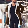 Men Winter Warm Turndown Neck Soft for Windproof Soft Coat  Jacket